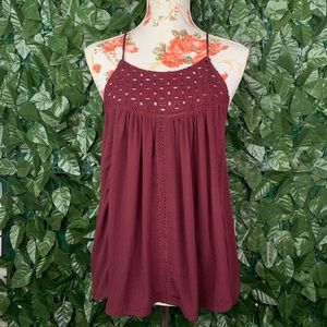 Burgundy Tank Top